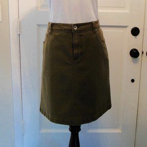 IZOD Pear Green Jeans Skirt